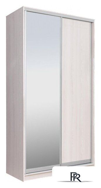 Шкаф распашной Рэйгрупп 158 YYX Elgon РГ-04.02 (ясень снежный/ хром) - Изображение №1 — Интернет-магазин ПроЗаказ