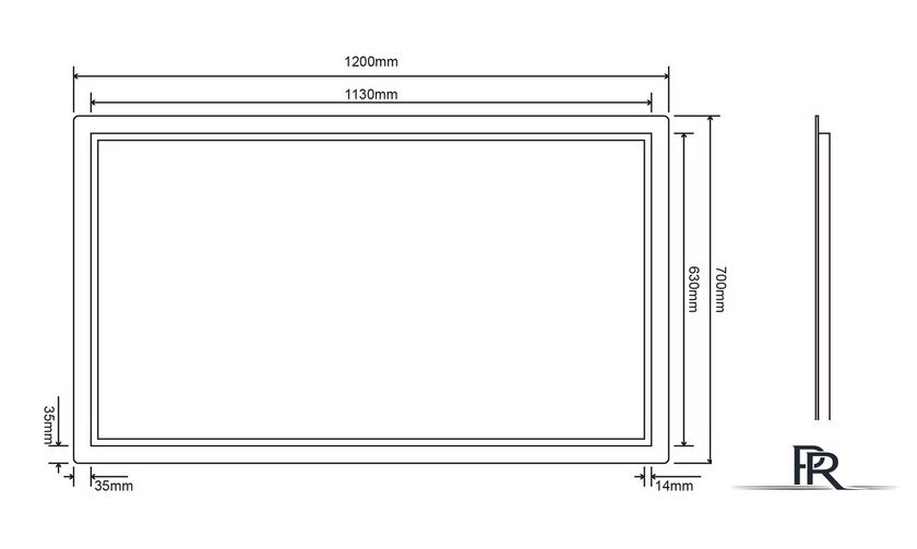  Roxen Зеркало Gotem Long 510165-120 120х70 - Изображение №10 — Интернет-магазин ПроЗаказ