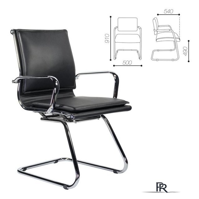 Офисный стул Brabix Kayman CF-102 (черный) - Изображение №4 — Интернет-магазин ПроЗаказ