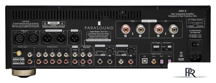 Интегральный усилитель Parasound HINT 6 (черный) - Изображение №2 — Интернет-магазин ПроЗаказ