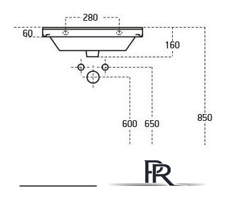 Умывальник Sanovit Luxury 50x46 [11050] - Изображение №2 — Интернет-магазин ПроЗаказ