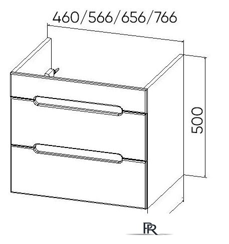  Viant Тумба под умывальник Марсель Como 60 VMAR60CO-T2YP - Изображение №6 — Интернет-магазин ПроЗаказ