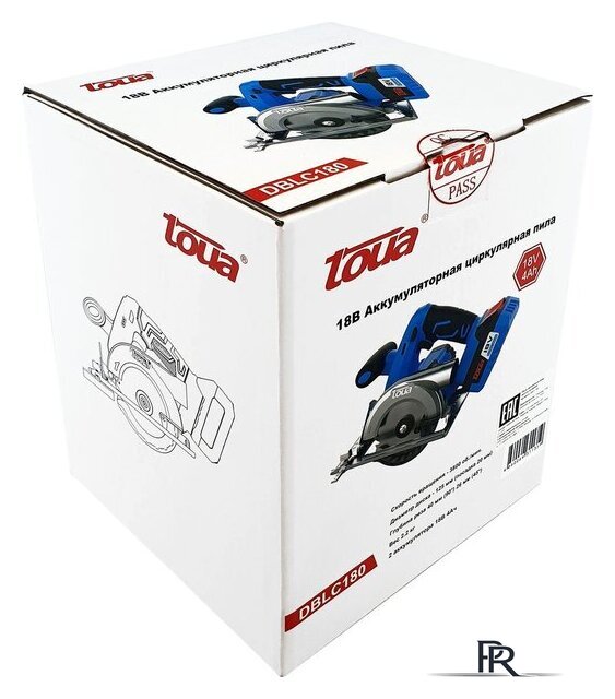 Дисковая (циркулярная) пила Toua DBLC180 (с 2-мя АКБ) - Изображение №6 — Интернет-магазин ПроЗаказ