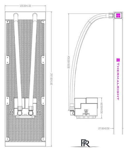 Система жидкостного охлаждения для процессора Thermalright Core Matrix 360 ARGB V2 (белый) - Изображение №8 — Интернет-магазин ПроЗаказ