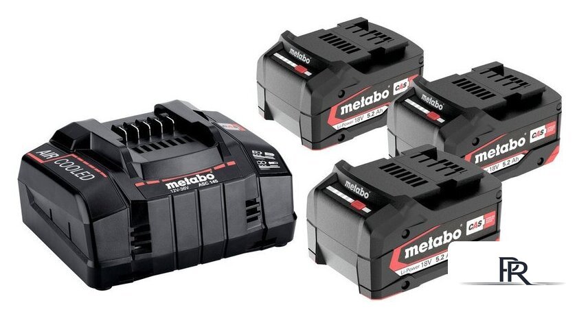 Аккумулятор с зарядным устройством Metabo 685048000 (18В/3x5.2 Ah + 12-36В) - Изображение №1 — Интернет-магазин ПроЗаказ