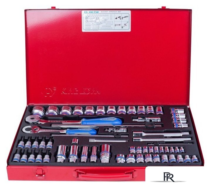 Универсальный набор инструментов King Tony 9563MR01 (62 предмета) - Изображение №3 — Интернет-магазин ПроЗаказ