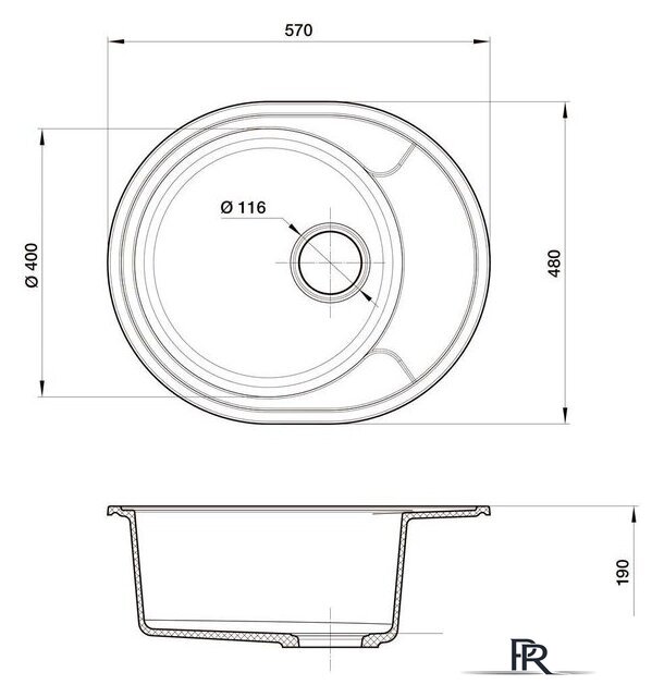 Кухонная мойка Reflexion Allonge RF0658WH - Изображение №7 — Интернет-магазин ПроЗаказ
