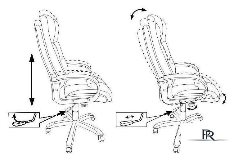 Офисное кресло Бюрократ CH-824 (песочный) - Изображение №5 — Интернет-магазин ПроЗаказ