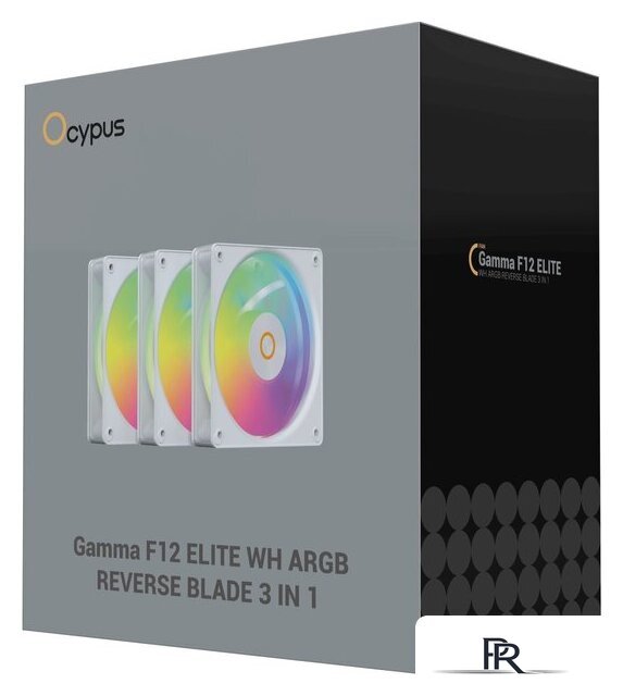 Комплект вентиляторов для корпуса Ocypus Gamma F12 Elite WH ARGB Reverse Blade 3IN1 - Изображение №10 — Интернет-магазин ПроЗаказ