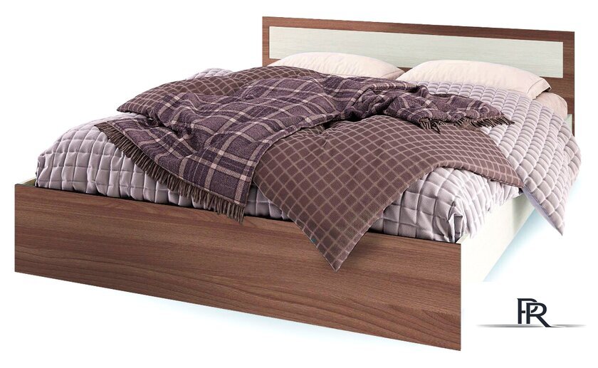 Кровать Стендмебель Гармония КР 609 200x120 (ясень шимо светлый/ясень шимо темный) - Изображение №1 — Интернет-магазин ПроЗаказ