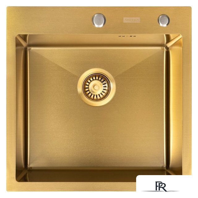 Кухонная мойка ARFEKA Eco AR 500*500 Golden PVD Nano - Изображение №8 — Интернет-магазин ПроЗаказ