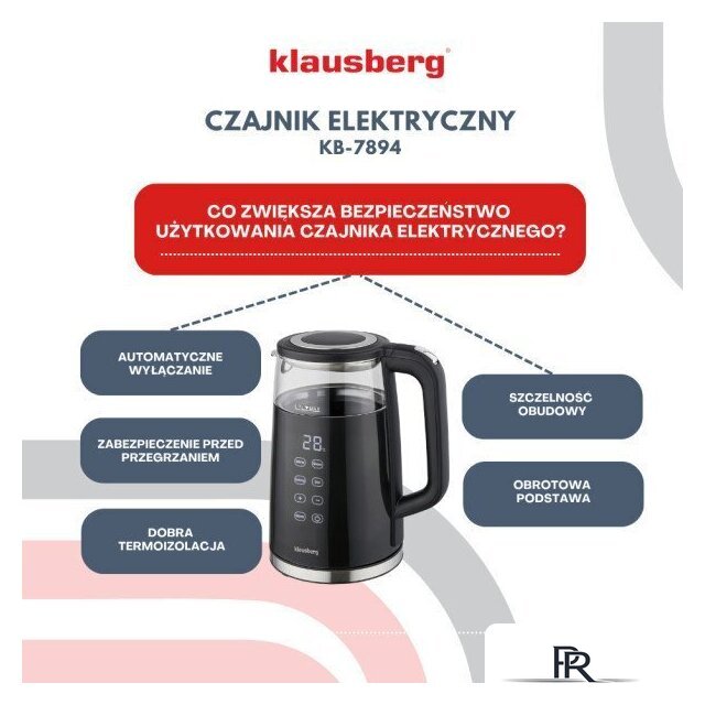 Электрический чайник Klausberg KB-7894 - Изображение №11 — Интернет-магазин ПроЗаказ