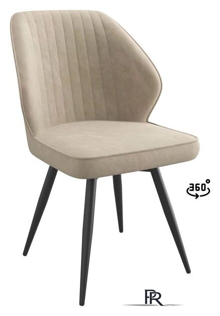 Стул Мамадома Michael-R1 360 (k02 Латте замша Lux/черный) - Изображение №1 — Интернет-магазин ПроЗаказ