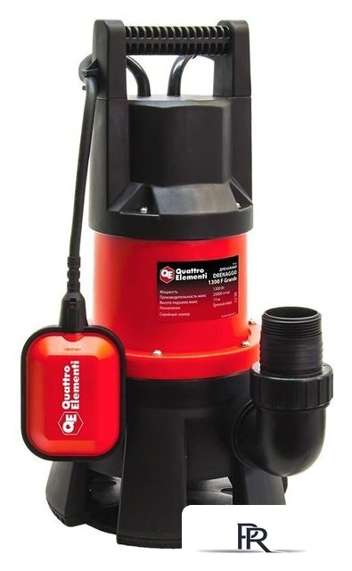 Дренажный насос Quattro Elementi Drenaggio 1300 F Grande - Изображение №1 — Интернет-магазин ПроЗаказ