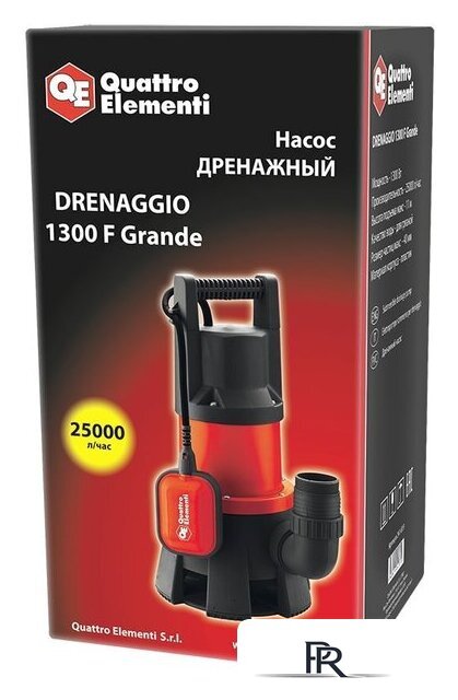 Дренажный насос Quattro Elementi Drenaggio 1300 F Grande - Изображение №4 — Интернет-магазин ПроЗаказ