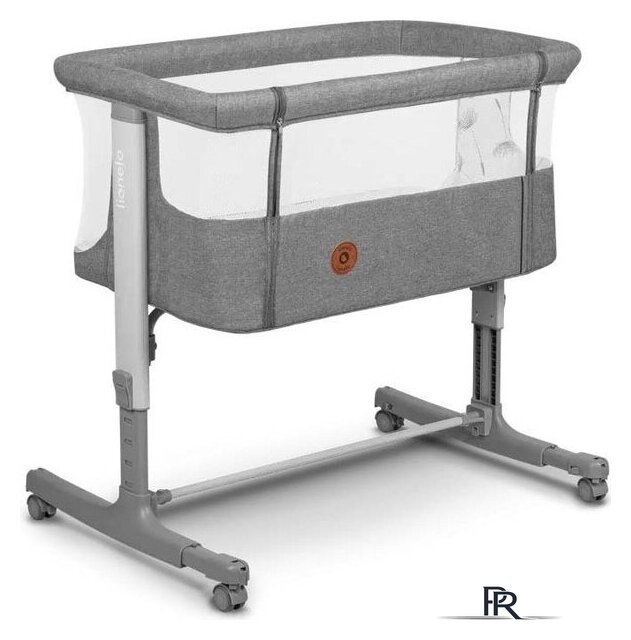 Приставная детская кроватка Lionelo Aurora (grey concrete) - Изображение №1 — Интернет-магазин ПроЗаказ
