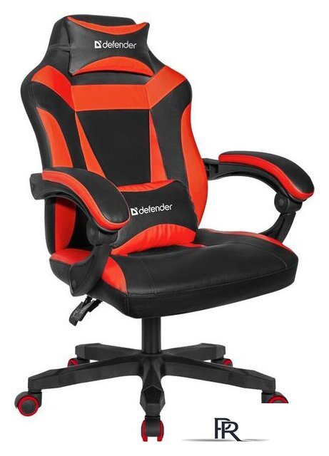 Игровое (геймерское) кресло Defender Master (черный/красный) - Изображение №1 — Интернет-магазин ПроЗаказ