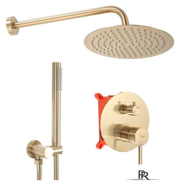 Душевая система  Rea Lungo Matt Gold REA-P4160 - Изображение №1 — Интернет-магазин ПроЗаказ