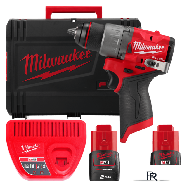 Дрель-шуруповерт Milwaukee M12 FUEL M12FDD2-202X 4933479873 (с 2-мя АКБ 2 Ач, кейс) - Изображение №1 — Интернет-магазин ПроЗаказ