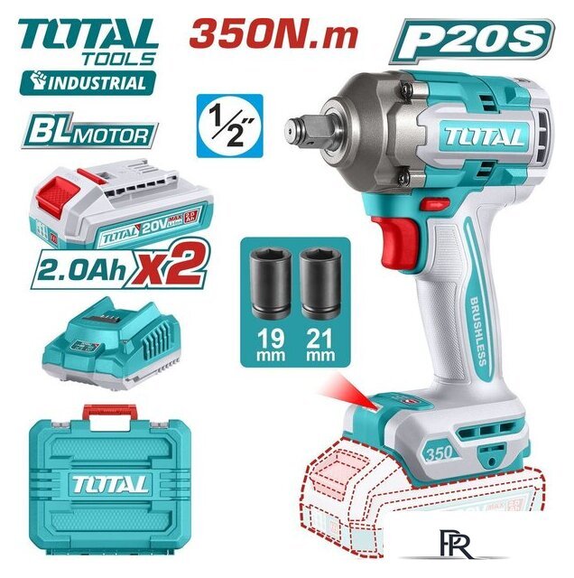 Гайковерт Total TIWLI2035 (с 2-мя АКБ, кейс) - Изображение №1 — Интернет-магазин ПроЗаказ