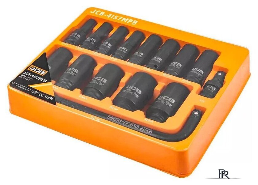 Набор головок слесарных JCB 4157MPB (15 предметов) - Изображение №6 — Интернет-магазин ПроЗаказ