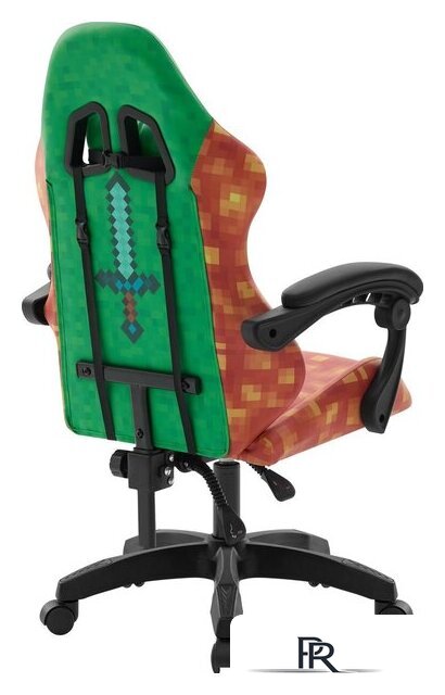 Игровое (геймерское) кресло Defender Legas (зелёный/оранжевый) - Изображение №5 — Интернет-магазин ПроЗаказ