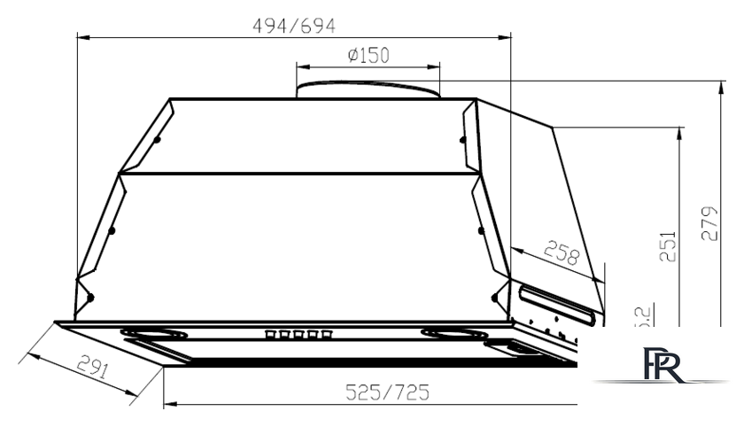 Кухонная вытяжка LEX GS Bloc P 900 (нержавеющая сталь) - Изображение №2 — Интернет-магазин ПроЗаказ