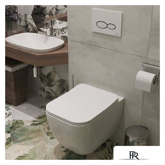 Унитаз подвесной Roxen Cube Bidet 530135-01X Rimless Soft Close с функцией биде - Изображение №3 — Интернет-магазин ПроЗаказ