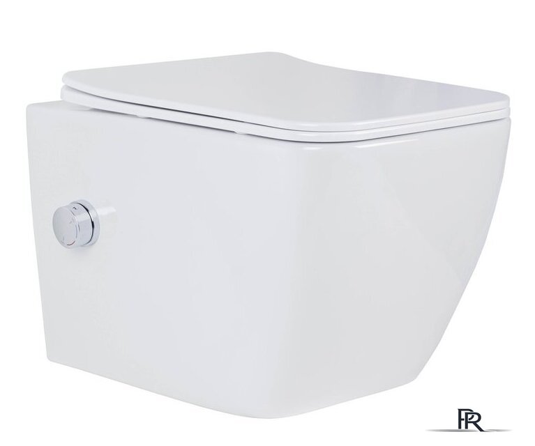 Унитаз подвесной Roxen Cube Bidet 530135-01X Rimless Soft Close с функцией биде - Изображение №8 — Интернет-магазин ПроЗаказ