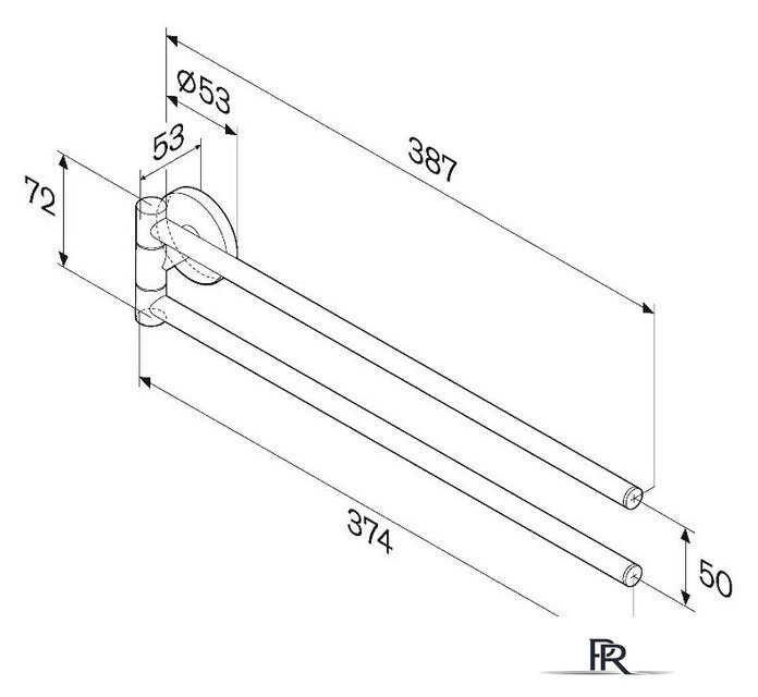 Держатель для полотенца AM.PM X-Joy A85A32622 - Изображение №8 — Интернет-магазин ПроЗаказ