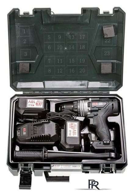 Ударная дрель-шуруповерт KLPRO KLDM18BHX-50 (с 2-мя АКБ, кейс) - Изображение №12 — Интернет-магазин ПроЗаказ