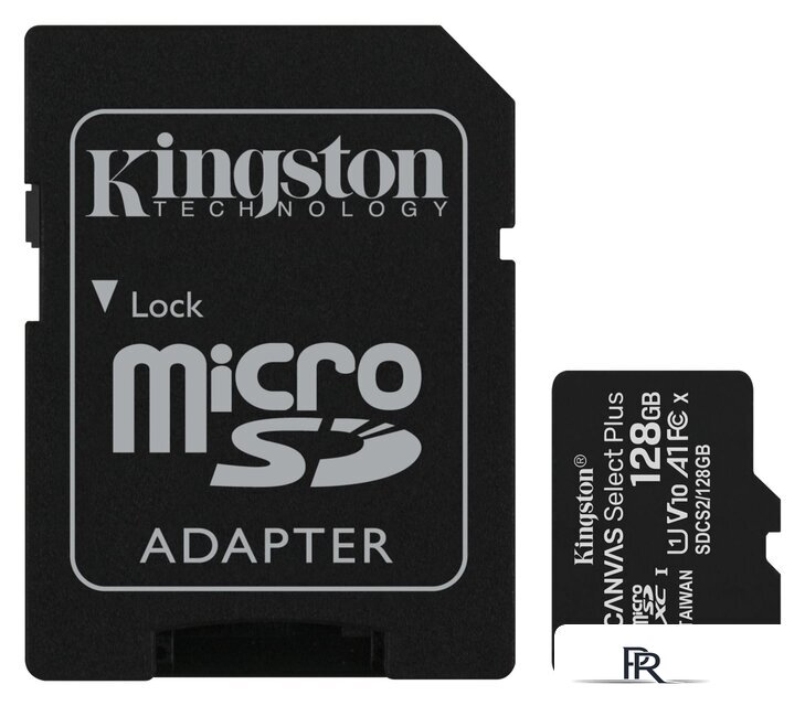 Карта памяти Kingston Canvas Select Plus microSDXC 128GB SDCS2/128GB (с адаптером) - Изображение №1 — Интернет-магазин ПроЗаказ