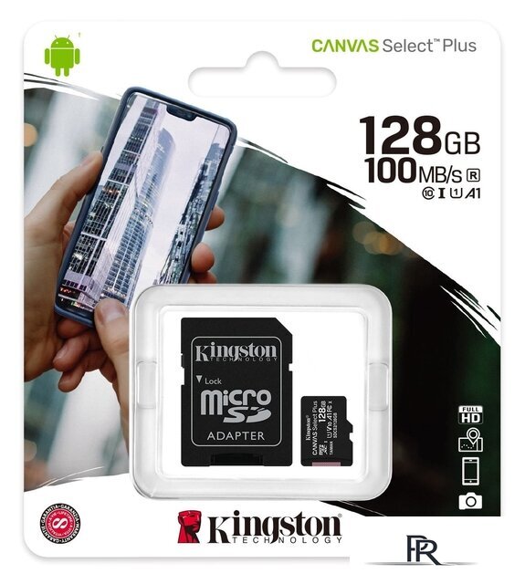 Карта памяти Kingston Canvas Select Plus microSDXC 128GB SDCS2/128GB (с адаптером) - Изображение №3 — Интернет-магазин ПроЗаказ