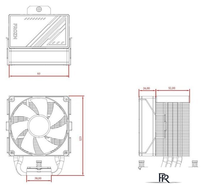 Кулер для процессора ID-Cooling Frozn A400 Black - Изображение №8 — Интернет-магазин ПроЗаказ