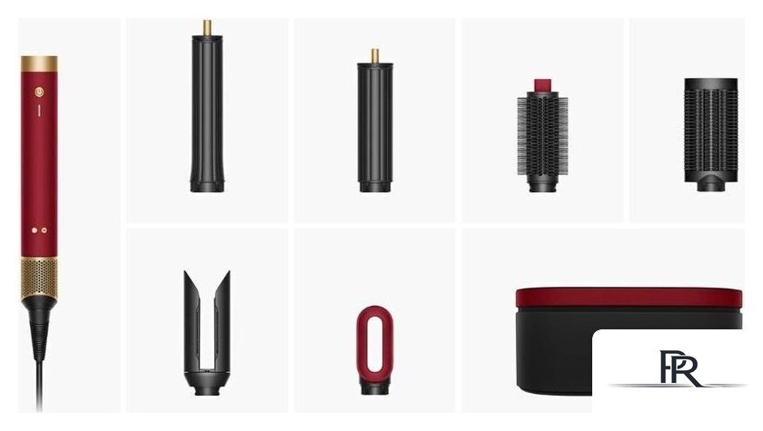 Фен-стайлер Dyson Airwrap Co-anda2x HS09 Straight+Wavy (евровилка, красный бархат/золотой) - Изображение №2 — Интернет-магазин ПроЗаказ