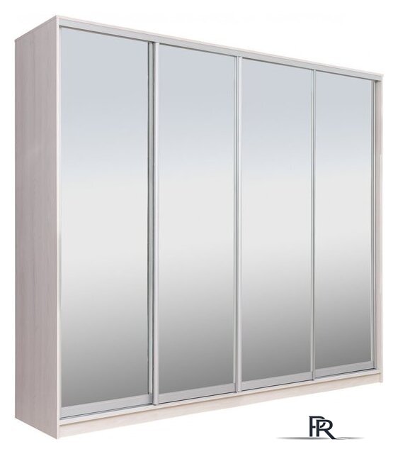 Шкаф-купе Рэйгрупп 272 YYX Elgon РГ-14.04 (ясень снежный/ясень снежный/хром) - Изображение №1 — Интернет-магазин ПроЗаказ