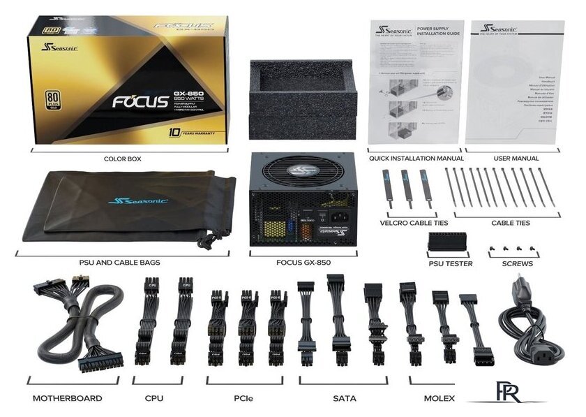 Блок питания Seasonic Focus GX-850 - Изображение №11 — Интернет-магазин ПроЗаказ