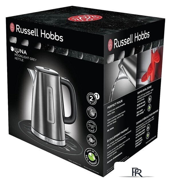 Электрический чайник Russell Hobbs 23211-70 Luna Moonlight Grey - Изображение №2 — Интернет-магазин ПроЗаказ