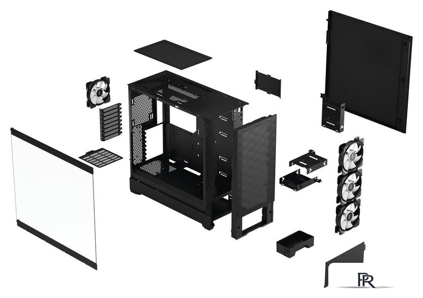 Корпус Fractal Design Pop XL Air RGB Black TG Clear FD-C-POR1X-06 - Изображение №2 — Интернет-магазин ПроЗаказ
