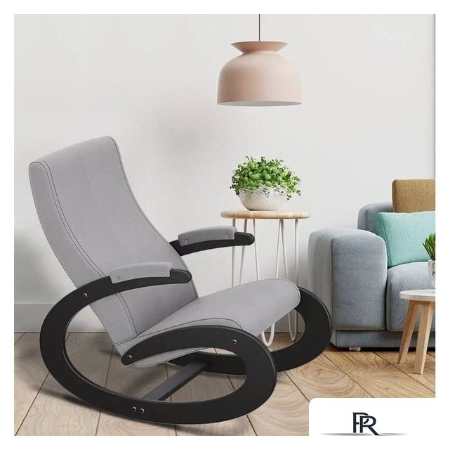 Кресло-качалка Glider Экси М (венге/серый Ultra Smoke) - Изображение №2 — Интернет-магазин ПроЗаказ