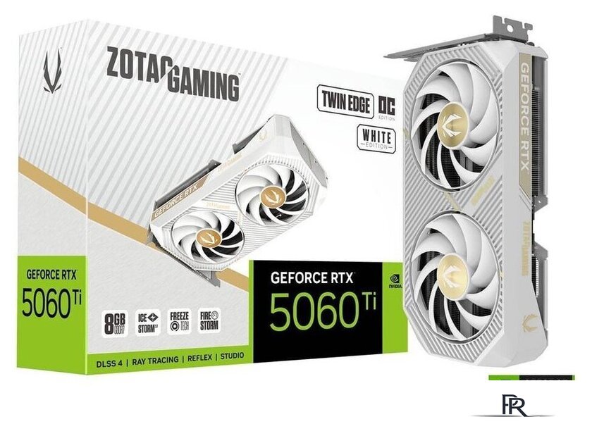 Видеокарта ZOTAC Gaming GeForce RTX 5060 Ti 8GB Twin Edge OC White Edition ZT-B50610Q-10M - Изображение №6 — Интернет-магазин ПроЗаказ