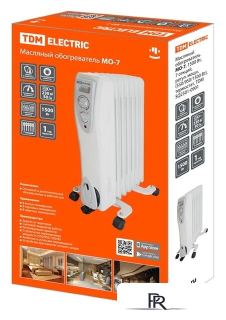 Масляный радиатор TDM Electric SQ2501-0901 - Изображение №2 — Интернет-магазин ПроЗаказ