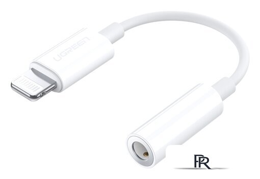 Адаптер Ugreen US212 30759 Lightning - 3.5 Jack (0.07 м, белый) - Изображение №1 — Интернет-магазин ПроЗаказ