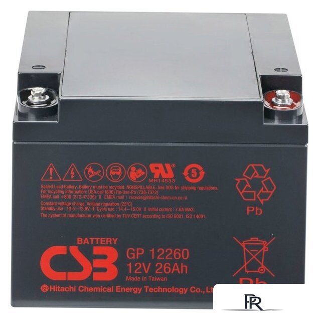 Аккумулятор для ИБП CSB Battery GP12260 (12В/26 А·ч) - Изображение №1 — Интернет-магазин ПроЗаказ