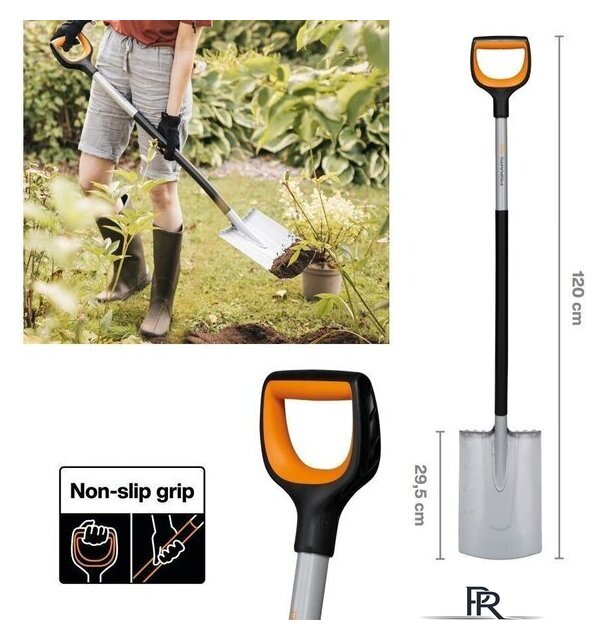 Лопата штыковая прямая Fiskars 1066730 - Изображение №5 — Интернет-магазин ПроЗаказ