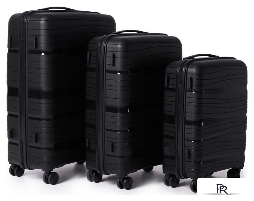 Чемодан-спиннер Pride PP9802 (S, черный) - Изображение №4 — Интернет-магазин ПроЗаказ