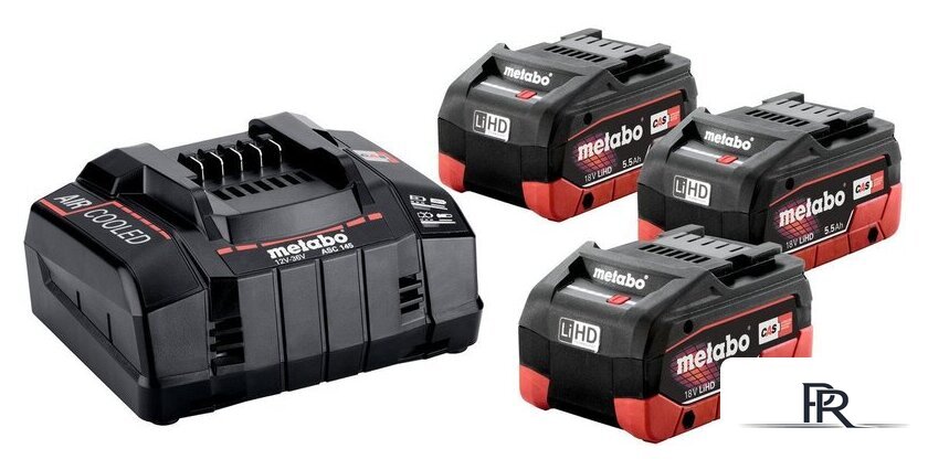Аккумулятор с зарядным устройством Metabo 685074000 (18В/3x5.5 Ah +12-36В) - Изображение №1 — Интернет-магазин ПроЗаказ
