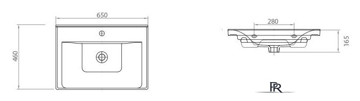  Гамма Тумба с умывальником Р25оФ8/1-У65 Сава-2065 - Изображение №4 — Интернет-магазин ПроЗаказ