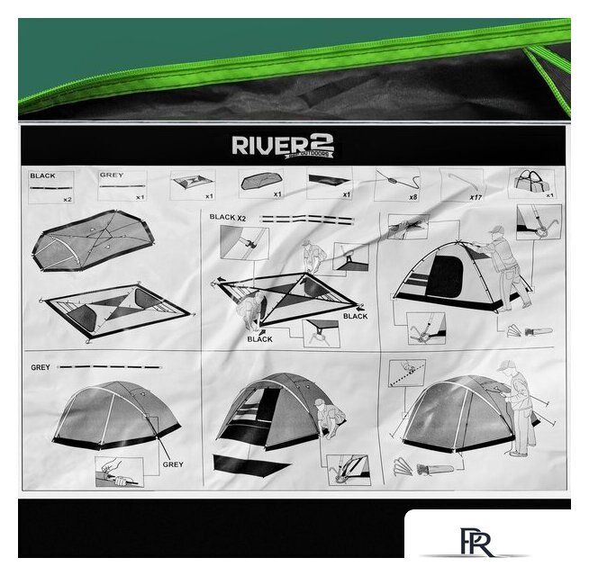 Треккинговая палатка RSP Outdoors River 2 - Изображение №25 — Интернет-магазин ПроЗаказ