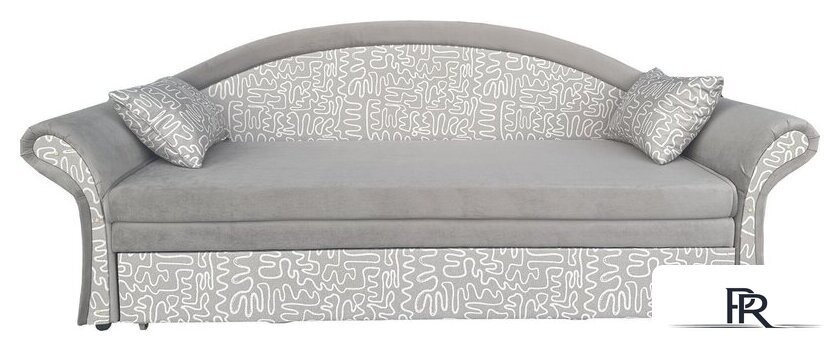 Диван Анмикс Риччи (светло-бежевый, велюр/принт инкас) - Изображение №2 — Интернет-магазин ПроЗаказ